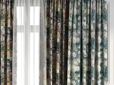 Curtain Set 98 3D model