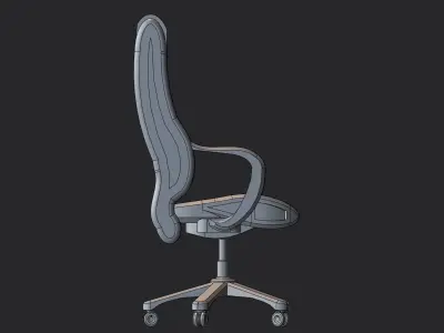 Office Supplies Series - Office Chair and Desk Set 3D print model