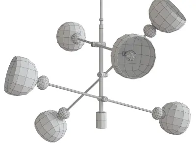 Margot Chandelier by Anthropologie in Assorted low poly 3d model Low-poly 3D model
