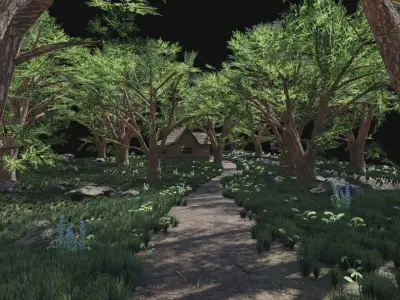 Medieval Scene 3D model