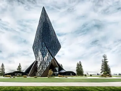 Office Building  DECONSTRUCTIVISM 3D model Low-poly 3D model