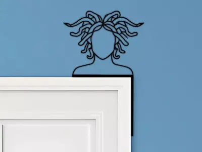Medusa Door Corner Decor 3D print model