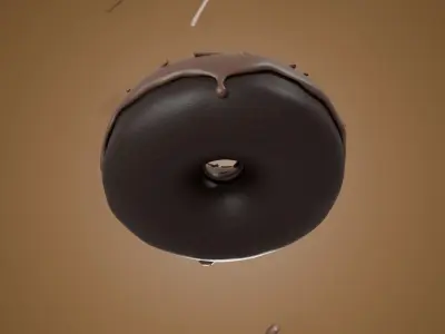 Chocolate Donut  3D model