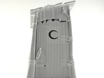 Shrek toilet Free low-poly 3D model Low-poly 3D model