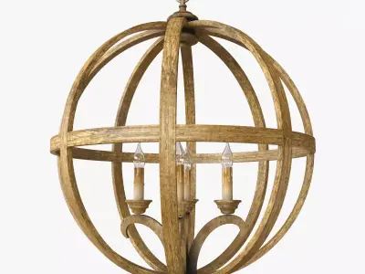 Currey and Company - Axel Orb Chandelier Lighting 3D model