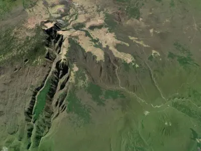 Volcano Hallasan South Korea 3D model