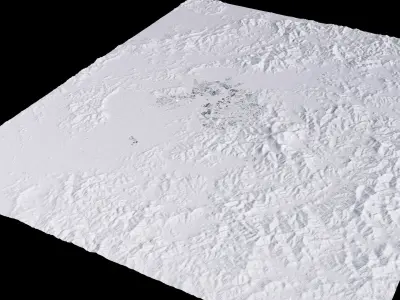 Gwangju South Korea City Landscape 3D Model 3D model