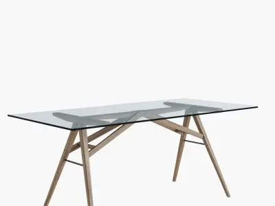 Dining table Jensen west elm 3D model