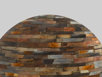 Stone Brick Wall Material and Texture Texture