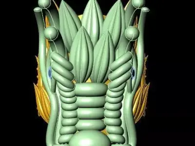 Dragon Roar A Face Scale Ring Free 3D print model