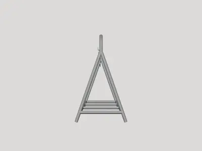 Street Sign Plank - Geometry Only No Textures No Materials 3D model