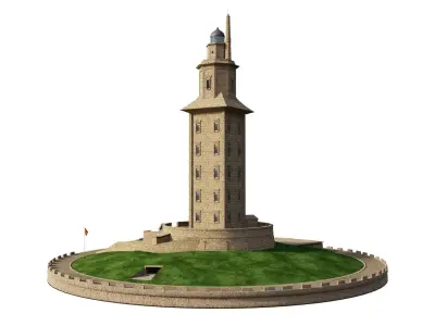 Tower of Hercules Spain 3D model