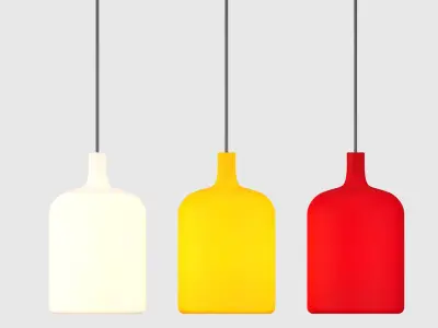bulb suspension Low-poly 3D model