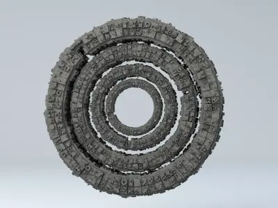 Sci-Fi Shapes The Keeper of the Key 3D model