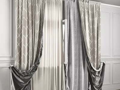 Curtain Set 487C 3D model