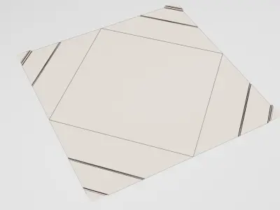 Simple Tileable SciFi Floor Corridor 3D model