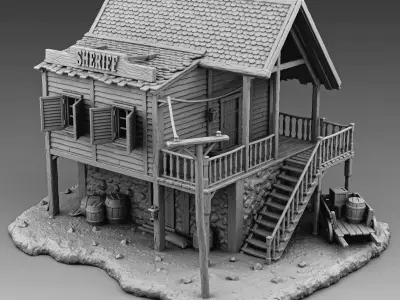 Sheriff house 3D print model