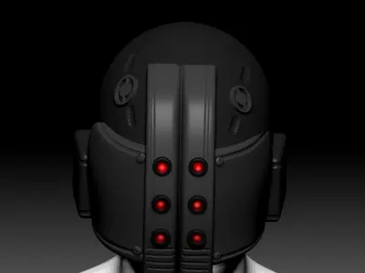 helmet high poly sculpt 3d printable 3D model 3D model 2