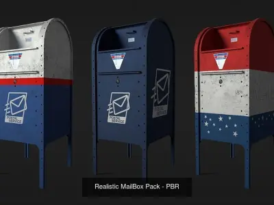 Street GameReady PBR Props- LowPoly AR 3D Model Pack