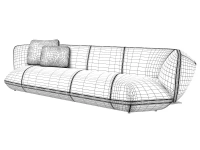 Floe Insel 11 12 3 Seater Sofa 3D model