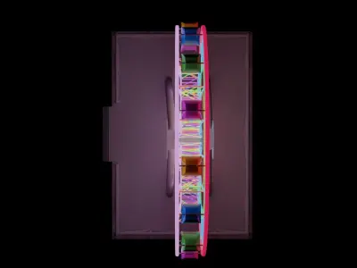 Ferris Wheel in the Dark 3D model