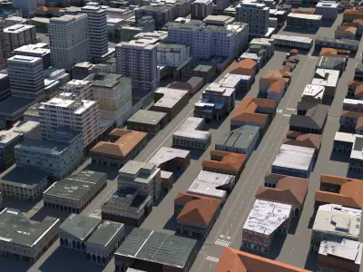 City 127 Low-poly 3D model