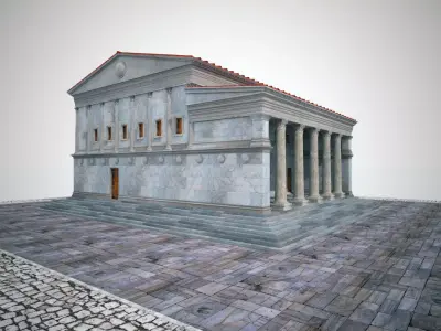 Bouleterion temple 3D model