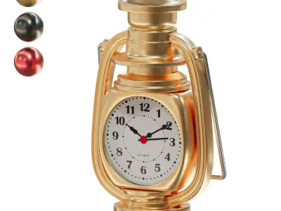lantern table clock 3D model