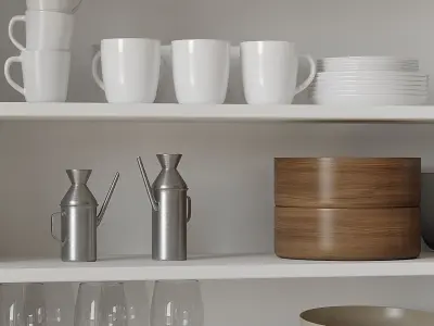 Set of Dishes 5 3D model
