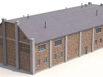 Industrial Building 29 PBR Low-poly 3D model