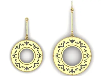 Earring 007 3D print model