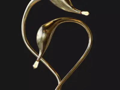 Swan Table Lamp 3D model