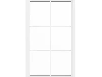 White Window 08 3D model