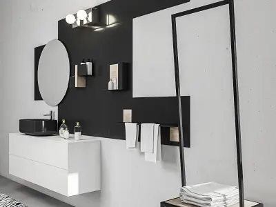 Bathroom furniture set Arcom Magnetica 3D model