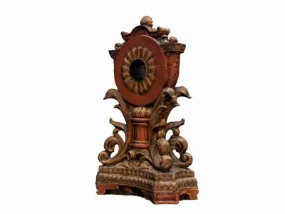 ANTIQUE CLOCK Low-poly 3D model
