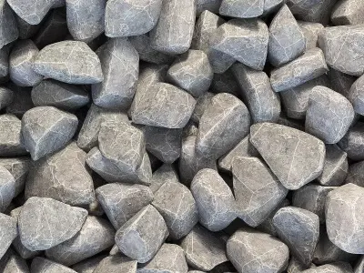 Rock splinter decor Big kit n1 3D model