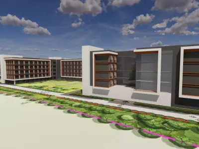Homes and care center -A9 3D model