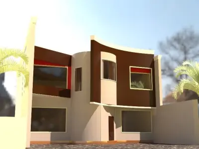 exterior house architectural building  3D model
