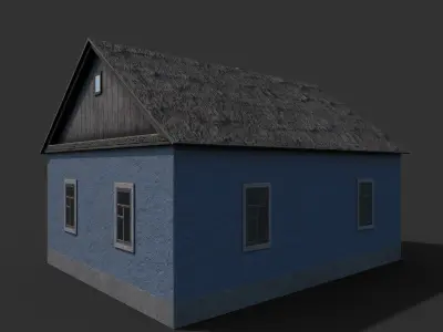 Village building II 3D model
