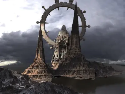 Ancient Mars Gods retreat 2 3D model