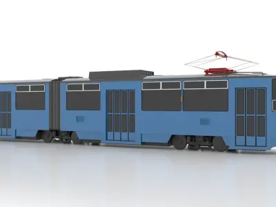 Tatra KT8D5SU Low Low-poly 3D model