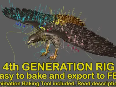  Red-tailed Hawk (Animated) 