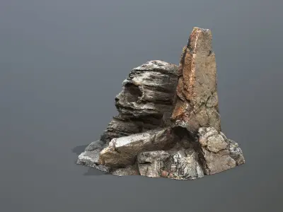 Skull Rock Low-poly 3D model buy
