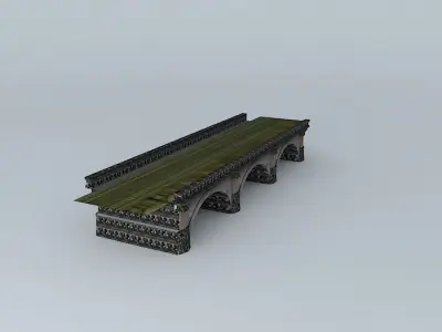 The bridge over Clain Free 3D model