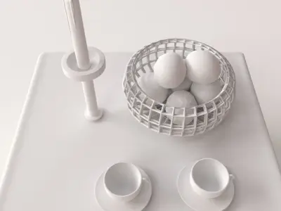 Dining Scene 3D model