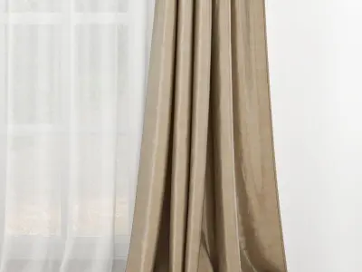 Curtain curtains 3D model