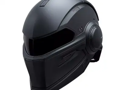 Cyber-Synthetic Stealth Operative Helmet 3D Model Low-poly 3D model