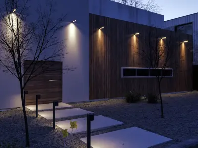 Exterior Scene for Cinema 4D and Corona Renderer 3D model