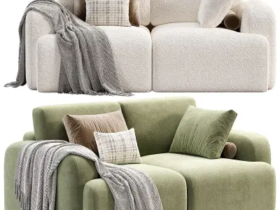 Bonent Sofa Low-poly 3D model