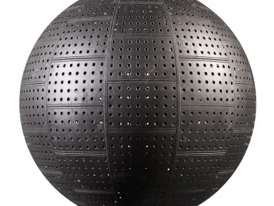 Expanded Metal Mesh Panel Seamless 2 Texture